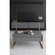 HANAH HOME Set nameštaja za dnevnu sobu Luxe, antracit/zlatna - 618BLY1184