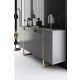 HANAH HOME Set nameštaja za dnevnu sobu Luxe, antracit/zlatna - 618BLY1184