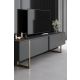 HANAH HOME Set nameštaja za dnevnu sobu Luxe, antracit/zlatna - 618BLY1184