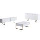 HANAH HOME Set nameštaja za dnevnu sobu Luxe, bela/zlatna - 618BLY1185