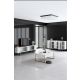 HANAH HOME Set nameštaja za dnevnu sobu Luxe, bela/zlatna - 618BLY1185