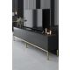 HANAH HOME TV komoda Lord, antracit/zlatna - 618BLY1187