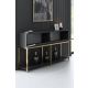 HANAH HOME Komoda Lord, antracit/zlatna - 618BLY1188