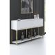 HANAH HOME Komoda Lord, bela/zlatna - 618BLY1201