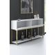 HANAH HOME Komoda Lord, bela/zlatna - 618BLY1201