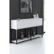 HANAH HOME Komoda Lord, crna/bela - 618BLY1209