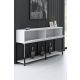 HANAH HOME Komoda Lord, crna/bela - 618BLY1209