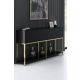 HANAH HOME Komoda Lord, crna/zlatna - 618BLY1213