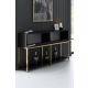 HANAH HOME Komoda Lord, crna/zlatna - 618BLY1213
