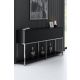 HANAH HOME Komoda Lord, crna/srebrna - 618BLY1217