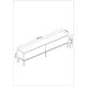 HANAH HOME TV komoda Lord, crna - 618BLY1220