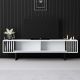 HANAH HOME TV komoda Chrome Line, bela/crna - EP3057917