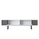 HANAH HOME TV komoda Chrome Line, bela/crna - EP3057917