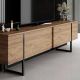 HANAH HOME TV komoda Luxe, braon/crna - EP3057926