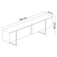 HANAH HOME TV komoda Luxe, braon/crna - EP3057926