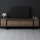 HANAH HOME TV komoda Yildiz, braon/crna - EP3057929