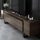 HANAH HOME TV komoda Yildiz, braon/crna - EP3057929