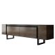 HANAH HOME TV komoda Yildiz, braon/crna - EP3057929