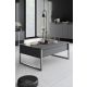 HANAH HOME Klub sto Luxe, antracit/srebrna - 618BLY1350