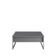 HANAH HOME Klub sto Luxe, antracit/srebrna - 618BLY1350