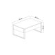 HANAH HOME Klub sto Luxe, krem/zlatna - 618BLY1354