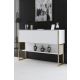 HANAH HOME Komoda za dnevnu sobu Luxe, bela/zlatna - 618BLY1402