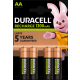 DURACELL Punjiva baterija AA NiMH 1300mAh R3 MN2400, 4 kom (cena po komadu) - 46464