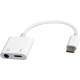 GEMBIRD Audio adapter USB Type-C na stereo 3.5 mm A-CM-3.5FP-01, bela - 46481