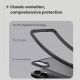 Maska za iPhone 17 (bez otvora za logo) Nillkin Super Frosted Shield Pro transparent crna - 622980