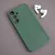 Maska za Samsung S25 FE/ S731B Carbon fiber zelena - 623008