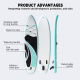 Sup Daska HUALE Blue Wave 008 (320x81x15cm) - EP3106092