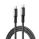Data kabl REMAX Velocity CB25 Fast charging 240W Type C na Type C 240W 1.2m crni - 223633