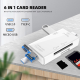Čitač kartica USB 6u1 OTG crni - EP3033189