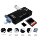 Čitač kartica USB 6u1 OTG crni - EP3033189