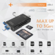 Čitač kartica USB 6u1 OTG crni - EP3033189