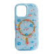 Maska za iPhone 16 Mag Case Floral Series plava - EP3276032