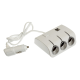 Adapter utičnica za auto 3u1 beli - EP3244563