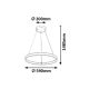 Rabalux Visilica Othello LED 36W sivo (6299) - 6299