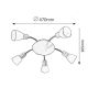 RABALUX Plafonjera Soma hrom, E14 40W - 6305