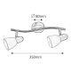 Rabalux Spot rasveta Soma E14 2x MAX 40W bronzana (6307) - 6307