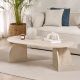 NORDURE Klub sto Melina, mermerna krem - EP3057938