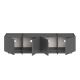 NORDURE TV komoda Lowen, antracit/crna - EP3057953