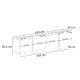 NORDURE TV komoda Lowen, antracit/crna - EP3057953
