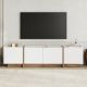 NORDURE TV komoda Lowen, bela/braon - EP3057956