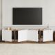 NORDURE TV komoda Lowen, bela/braon - EP3057956