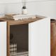 NORDURE TV komoda Lowen, bela/braon - EP3057956