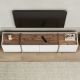 NORDURE TV komoda Lowen, bela/braon - EP3057956