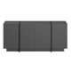NORDURE Komoda Dorma, antracit/crna - EP3057968