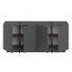 NORDURE Komoda Dorma, antracit/crna - EP3057968