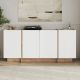 NORDURE Komoda Dorma, bela/braon - EP3057971